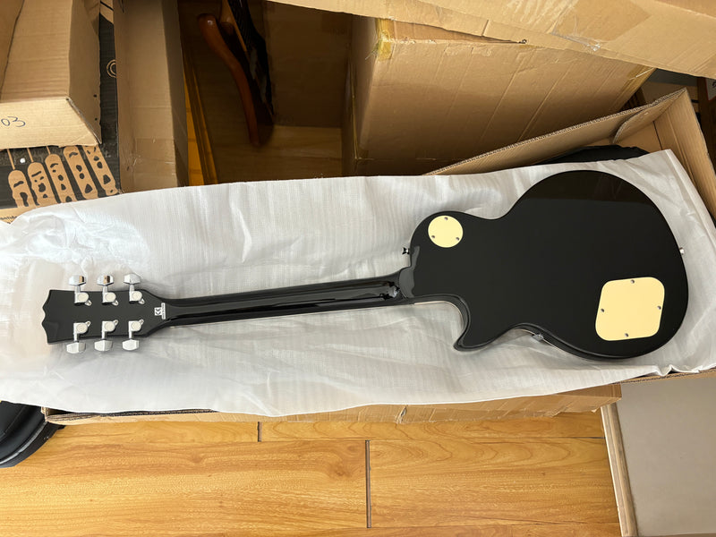 LP Standard Style Ultra-thin Body Electric Guitar with AAA Burl Maple Veneer Top (HY-2569)