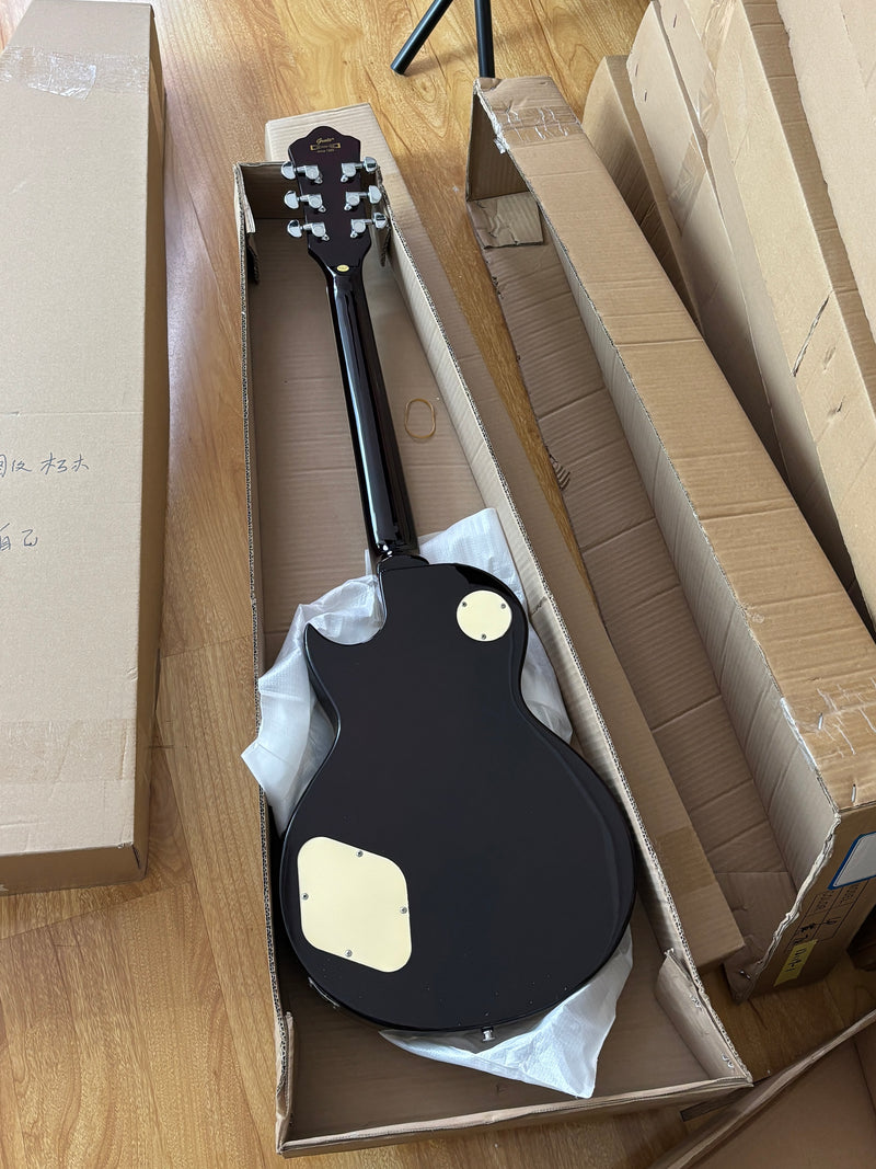 LP Standard Style Electric Guitar with Modern Headstock & Gloss Finish (YMZ-024)