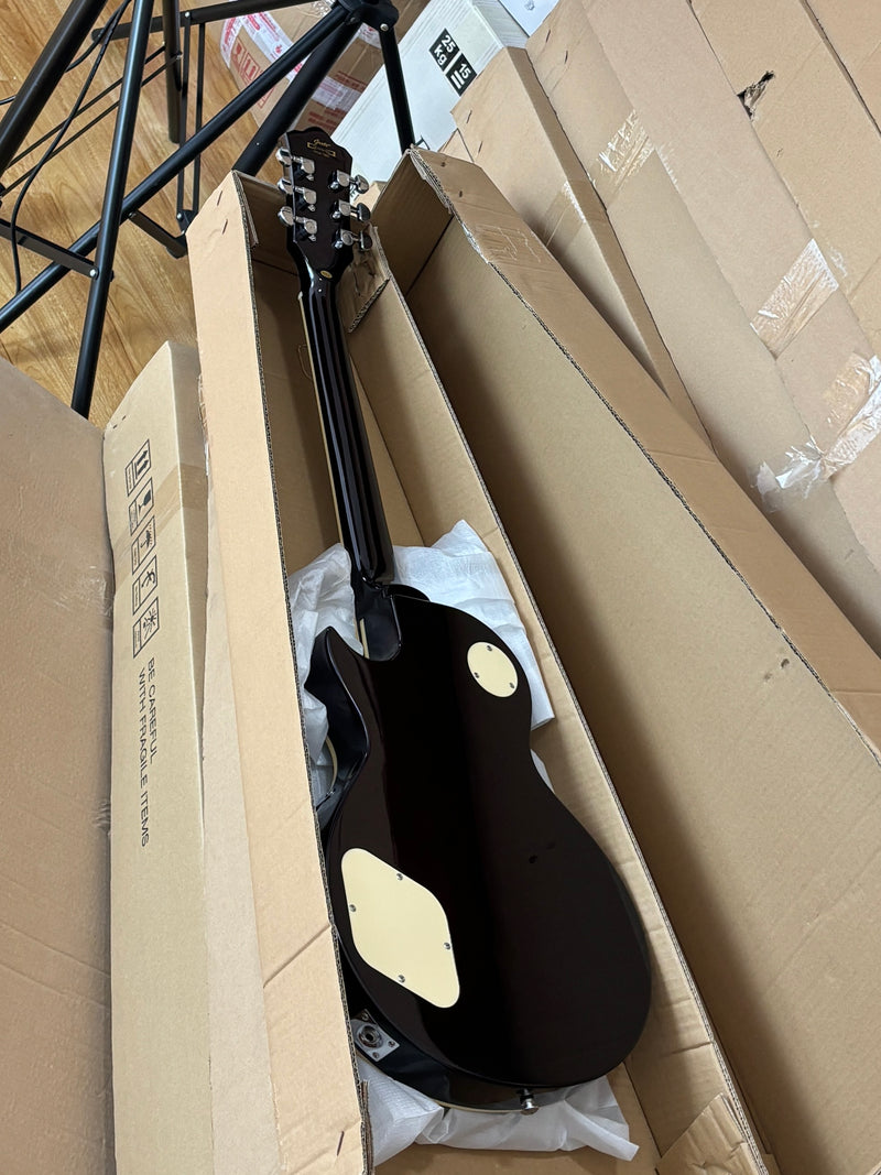 LP Standard Style Electric Guitar with Modern Headstock & Gloss Finish (YMZ-024)