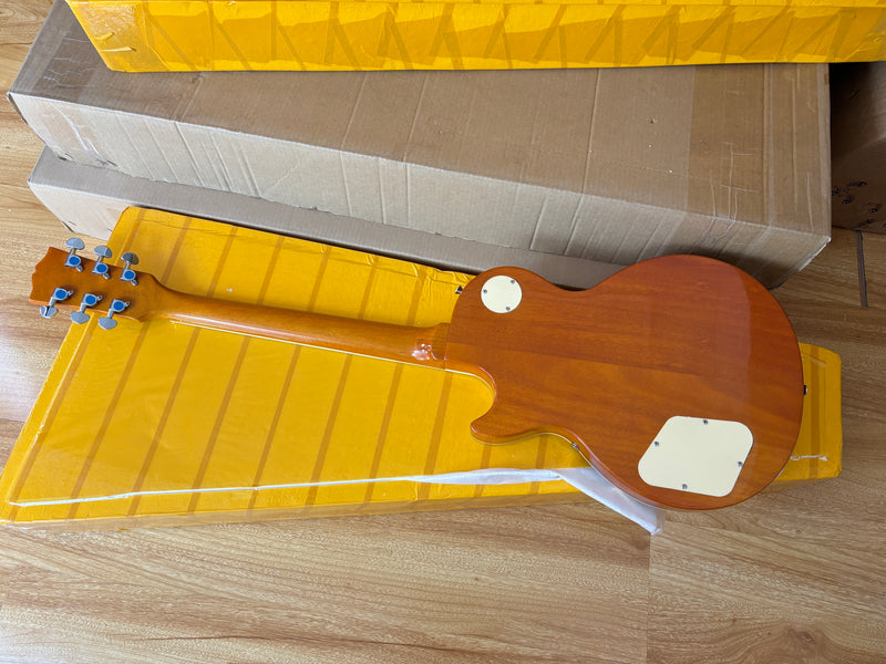 LP Standard Style Electric Guitar with Zebrawood Maple Veneer (YMZ-087)