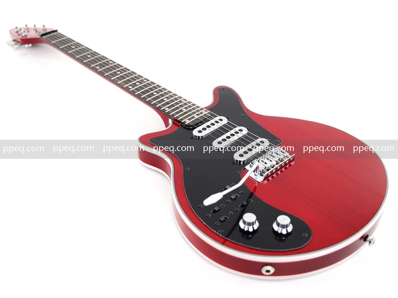 Left-Handed Brian May Red Special Style Electric Guitar (PLG-519)