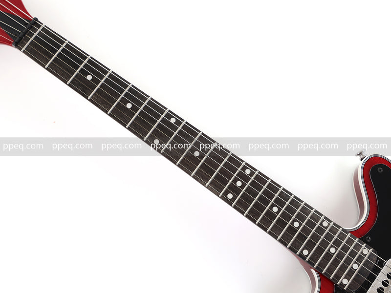 Left-Handed Brian May Red Special Style Electric Guitar (PLG-519)