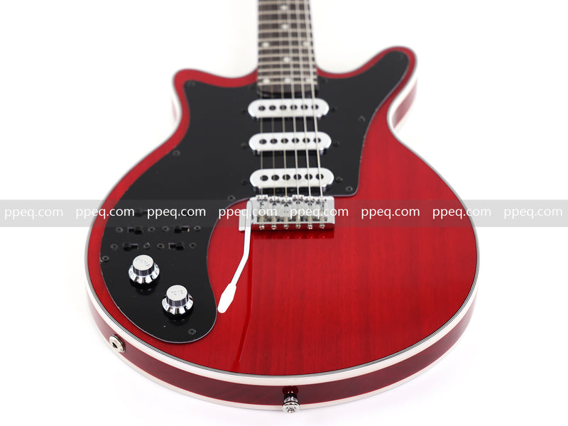 Left-Handed Brian May Red Special Style Electric Guitar (PLG-519)