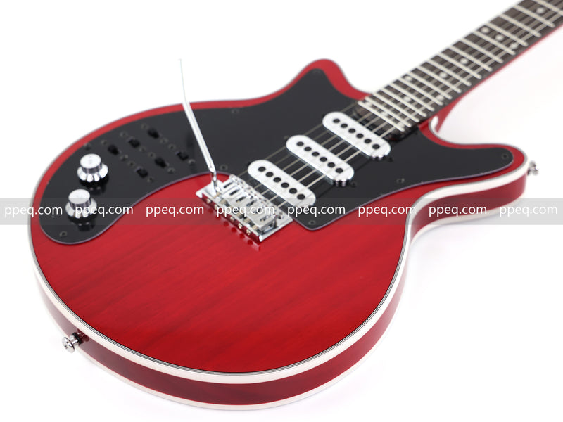 Left-Handed Brian May Red Special Style Electric Guitar (PLG-519)
