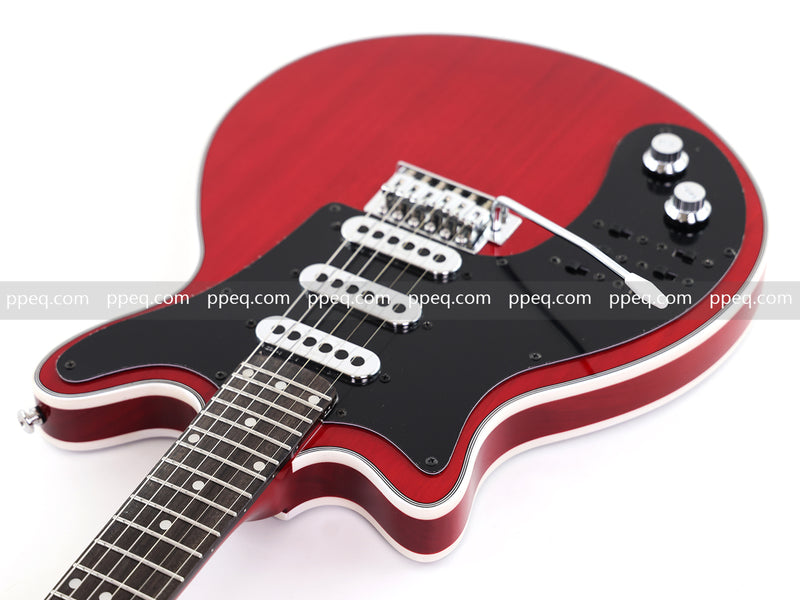 Left-Handed Brian May Red Special Style Electric Guitar (PLG-519)