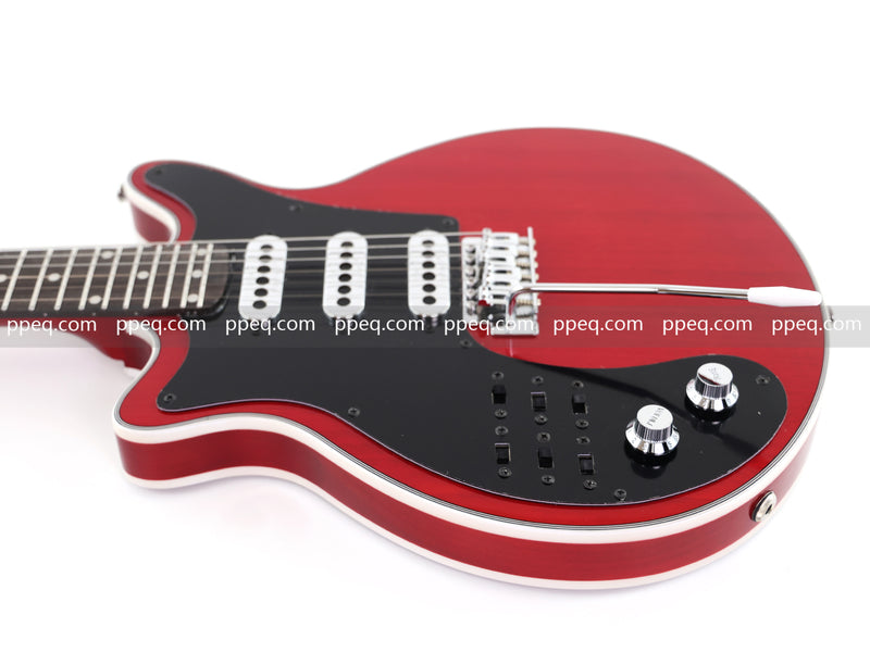 Left-Handed Brian May Red Special Style Electric Guitar (PLG-519)