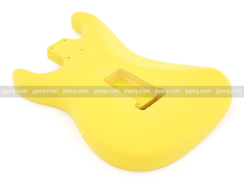 Lightweight Paulownia ST-Style Guitar Body with Matte Cream Yellow Finish (STB-104)