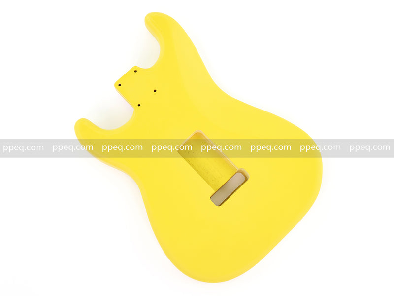 Lightweight Paulownia ST-Style Guitar Body with Matte Cream Yellow Finish (STB-104)