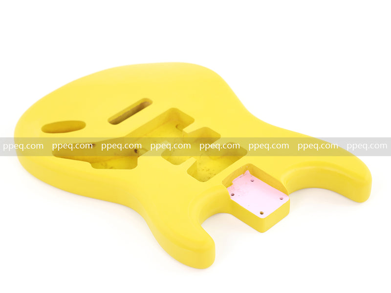 Lightweight Paulownia ST-Style Guitar Body with Matte Cream Yellow Finish (STB-104)