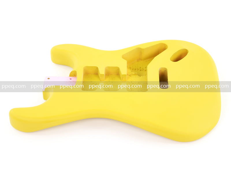 Lightweight Paulownia ST-Style Guitar Body with Matte Cream Yellow Finish (STB-104)