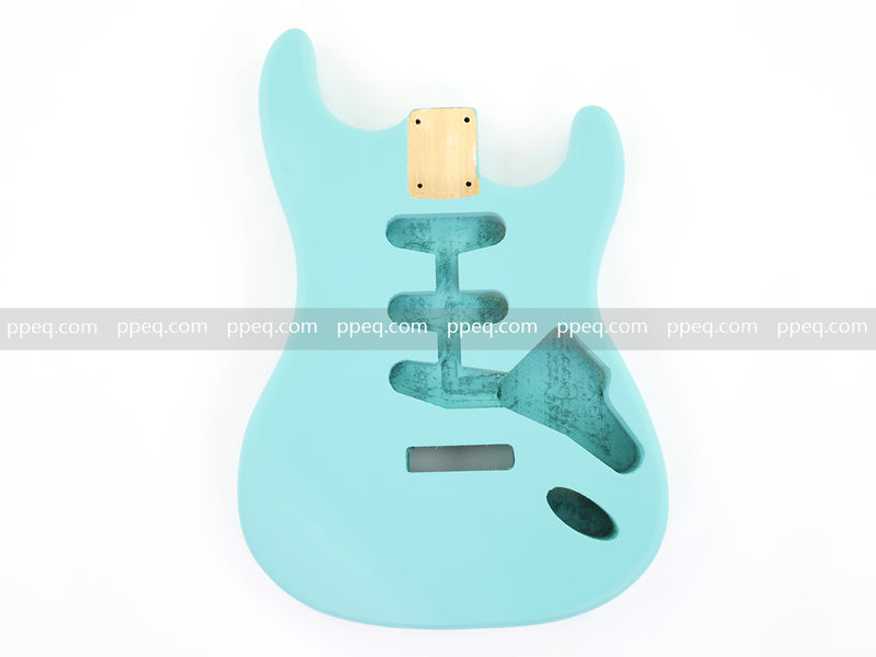 Lightweight Paulownia ST-Style Guitar Body with Matte Daphne Blue Finish (STB-105)
