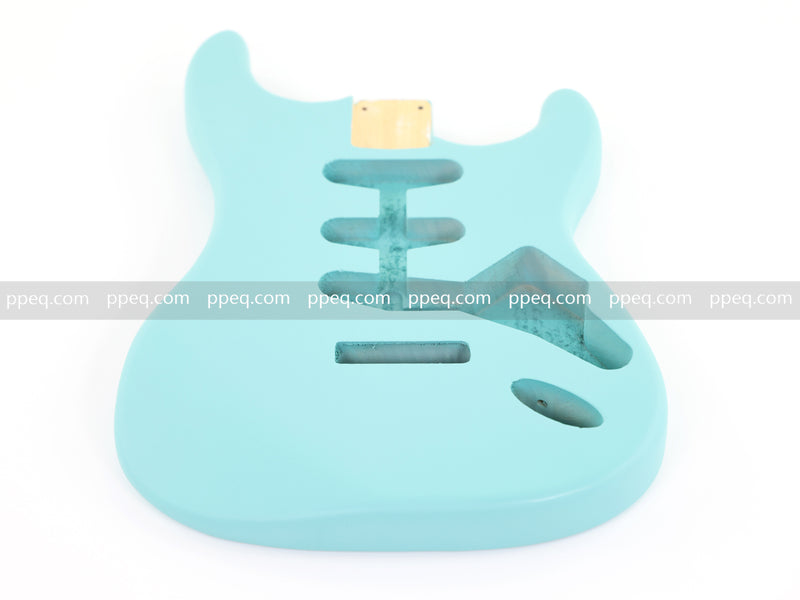 Lightweight Paulownia ST-Style Guitar Body with Matte Daphne Blue Finish (STB-105)