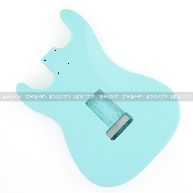 Lightweight Paulownia ST-Style Guitar Body with Matte Daphne Blue Finish (STB-105)