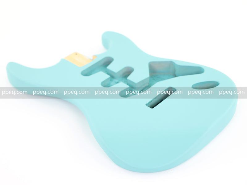 Lightweight Paulownia ST-Style Guitar Body with Matte Daphne Blue Finish (STB-105)