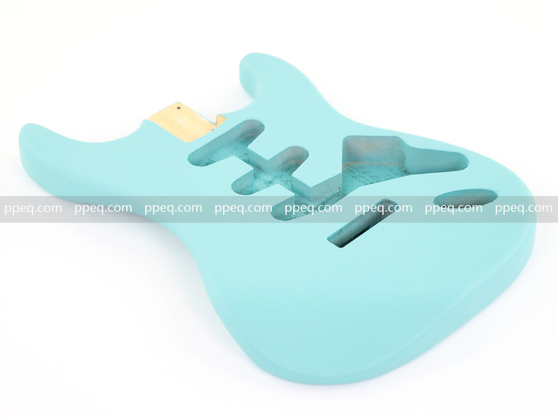 Lightweight Paulownia ST-Style Guitar Body with Matte Daphne Blue Finish (STB-105)