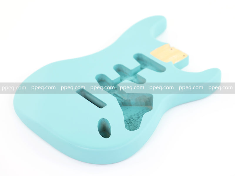 Lightweight Paulownia ST-Style Guitar Body with Matte Daphne Blue Finish (STB-105)
