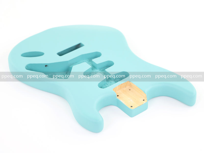 Lightweight Paulownia ST-Style Guitar Body with Matte Daphne Blue Finish (STB-105)