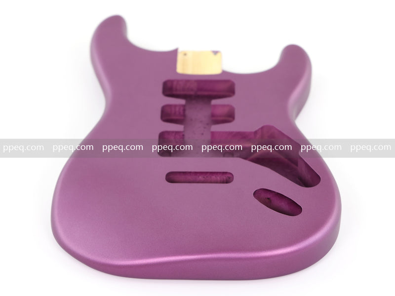 Lightweight Paulownia ST-Style Guitar Body with Satin Burgundy Mist Finish (STB-107)