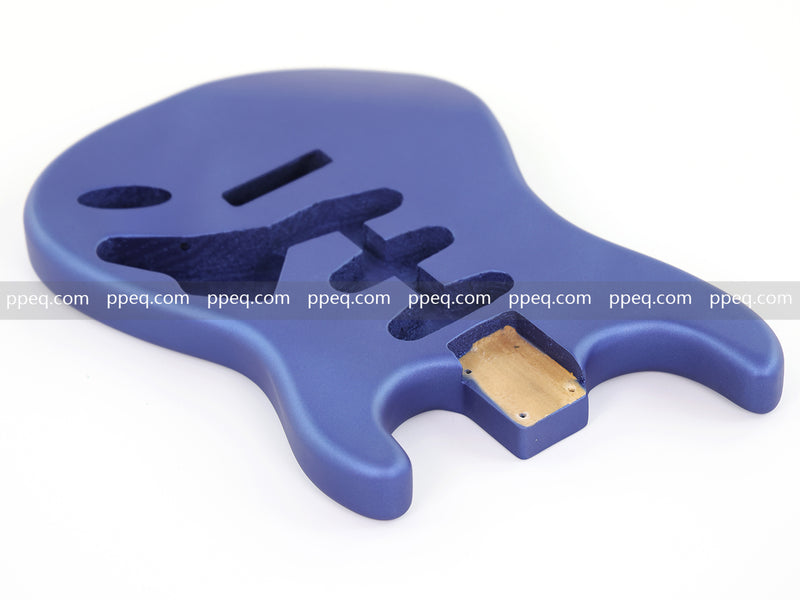 Lightweight Paulownia ST-Style Guitar Body with Satin Metallic Blue Finish (STB-106)