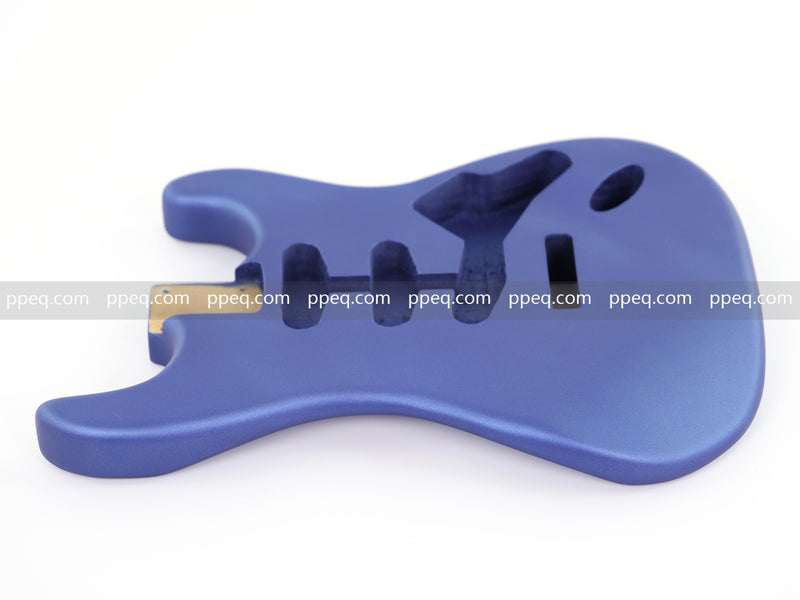 Lightweight Paulownia ST-Style Guitar Body with Satin Metallic Blue Finish (STB-106)