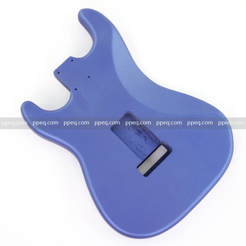 Lightweight Paulownia ST-Style Guitar Body with Satin Metallic Blue Finish (STB-106)