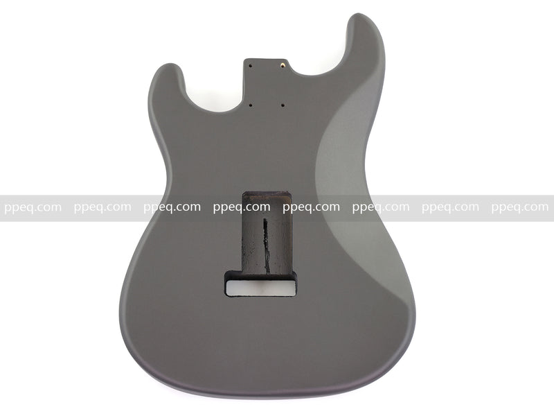 Lightweight Paulownia ST-Style Guitar Kit Body with Matte Charcoal Gray Finish (STB-101)