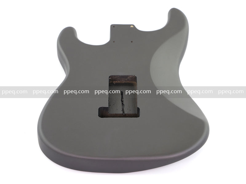 Lightweight Paulownia ST-Style Guitar Kit Body with Matte Charcoal Gray Finish (STB-101)