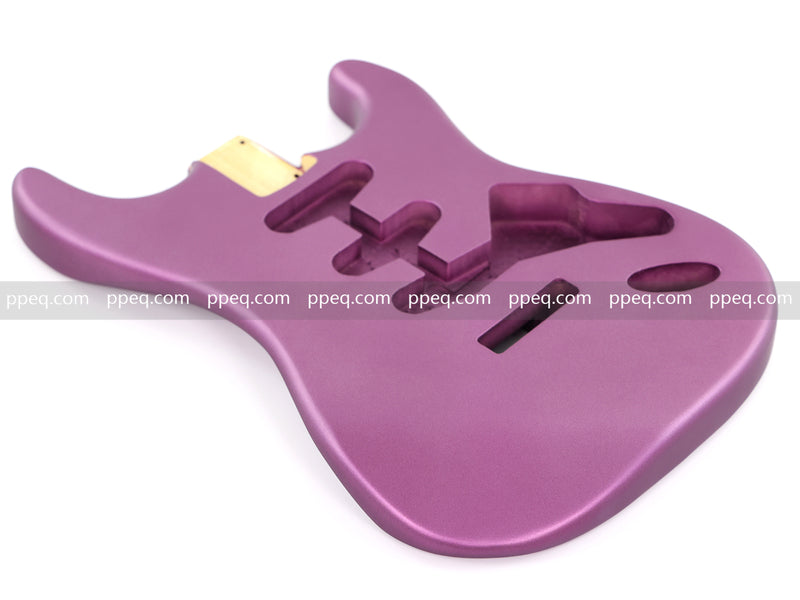 Lightweight Paulownia ST-Style Guitar Kit Body with Matte Purple Finish (STB-102)