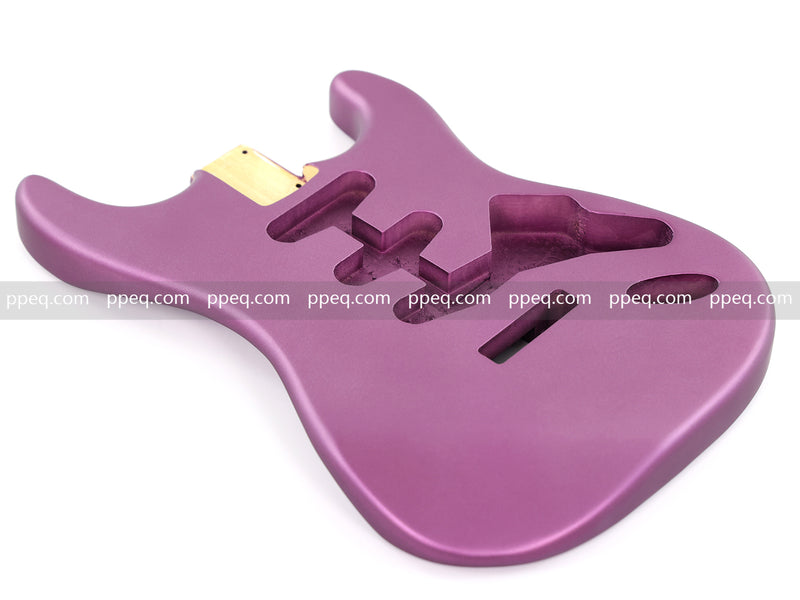 Lightweight Paulownia ST-Style Guitar Kit Body with Matte Purple Finish (STB-102)