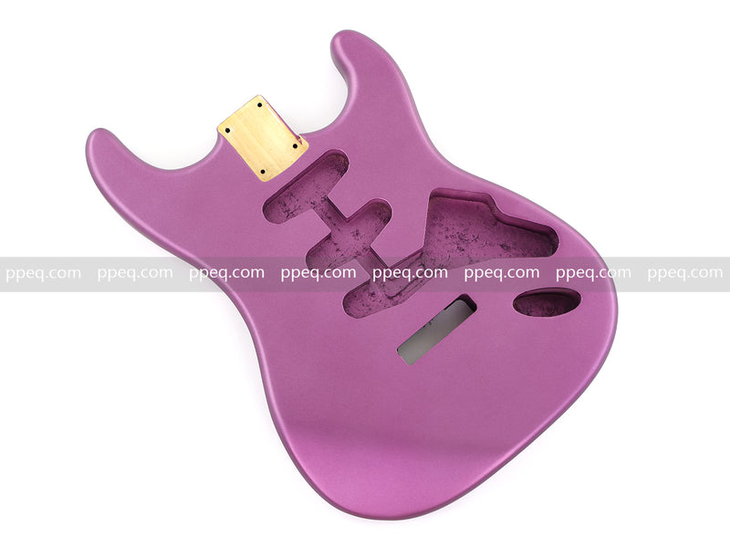 Lightweight Paulownia ST-Style Guitar Kit Body with Matte Purple Finish (STB-102)