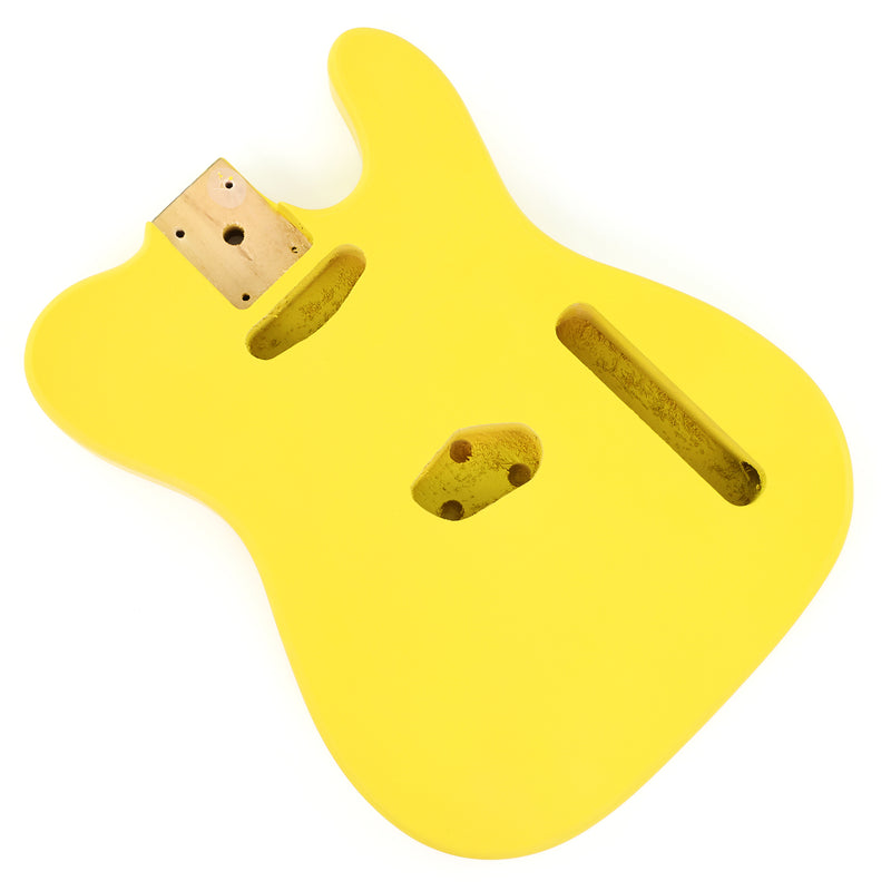 Lightweight Paulownia TL-Style Guitar Body with Matte Canary Yellow Finish (TLB-107)