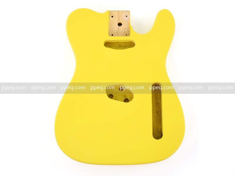 Lightweight Paulownia TL-Style Guitar Body with Matte Canary Yellow Finish (TLB-107)