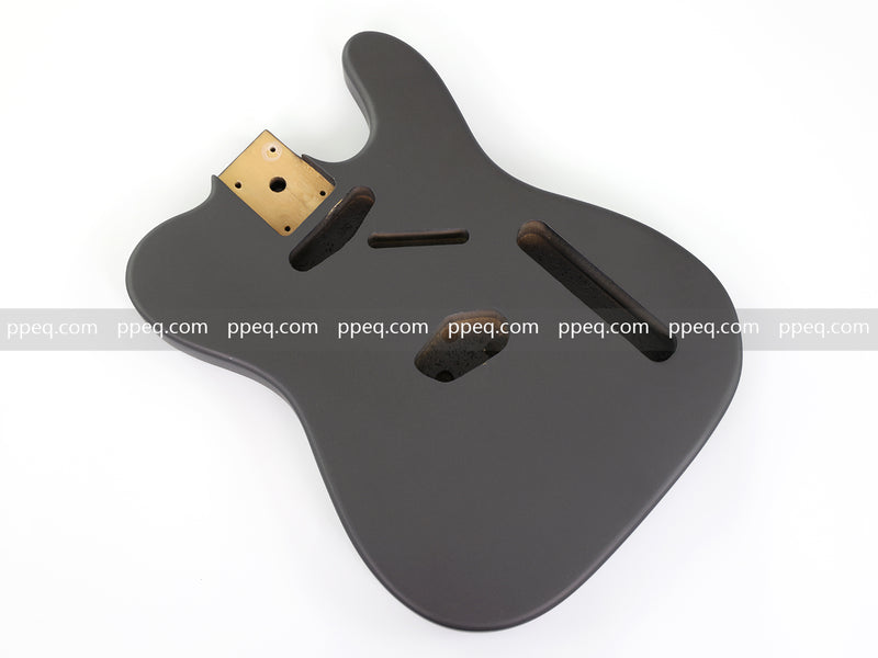 Lightweight Paulownia TL-Style Guitar Body with Matte Charcoal Gray Finish (TLB-105)
