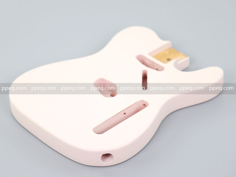 Lightweight Paulownia TL-Style Guitar Body with Matte Shell Pink Finish (TLB-108)