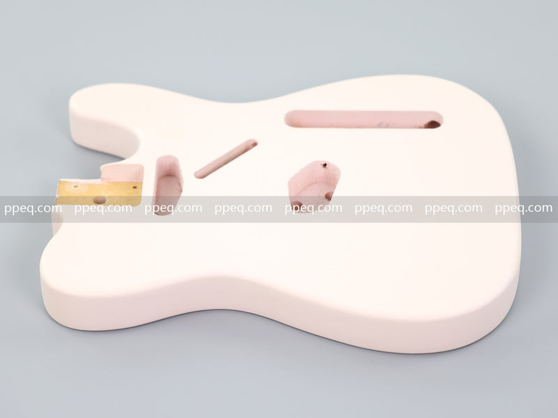 Lightweight Paulownia TL-Style Guitar Body with Matte Shell Pink Finish (TLB-108)
