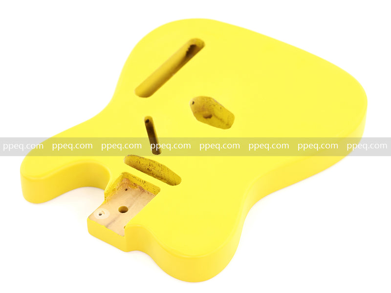 Lightweight Paulownia TL-Style Guitar Kit Body with Matte Canary Yellow Finish (TLB-102)