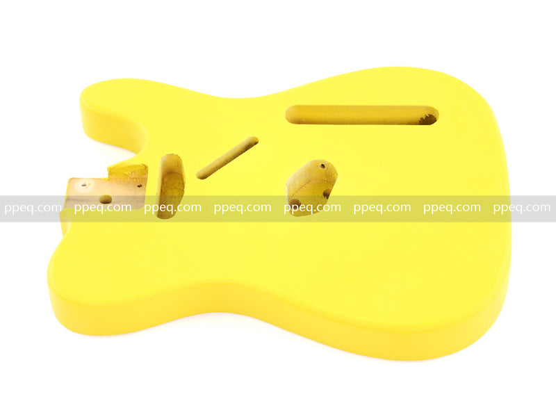 Lightweight Paulownia TL-Style Guitar Kit Body with Matte Canary Yellow Finish (TLB-102)