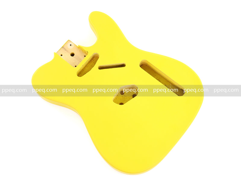Lightweight Paulownia TL-Style Guitar Kit Body with Matte Canary Yellow Finish (TLB-102)
