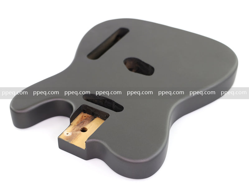 Lightweight Paulownia TL-Style Guitar Kit Body with Matte Charcoal Gray Finish (TLB-101)