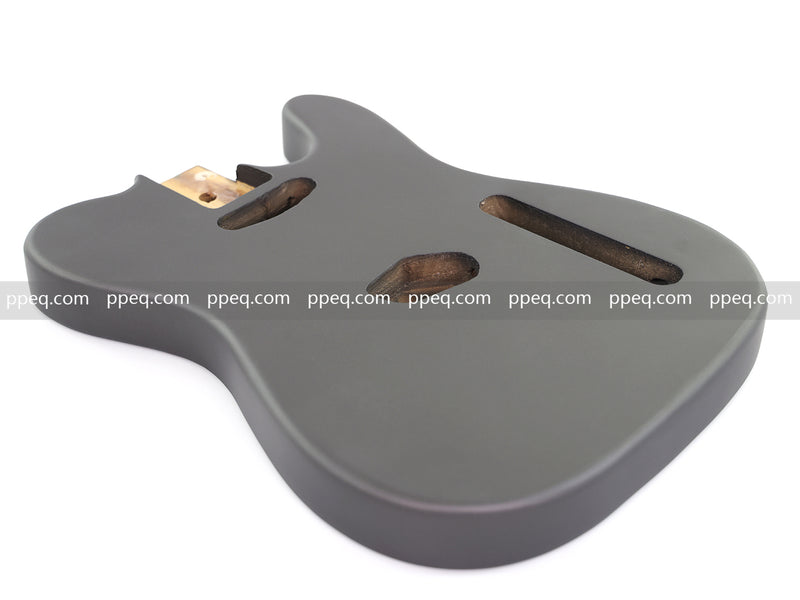 Lightweight Paulownia TL-Style Guitar Kit Body with Matte Charcoal Gray Finish (TLB-101)