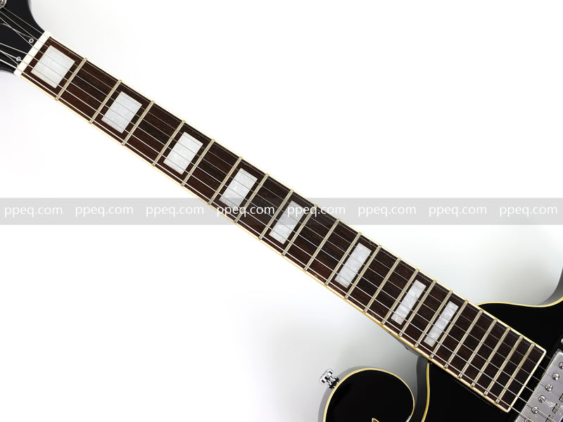 Mandolin Style Semi-Hollow Body Electric Guitar with Gloss Black Finish (HY-2533)