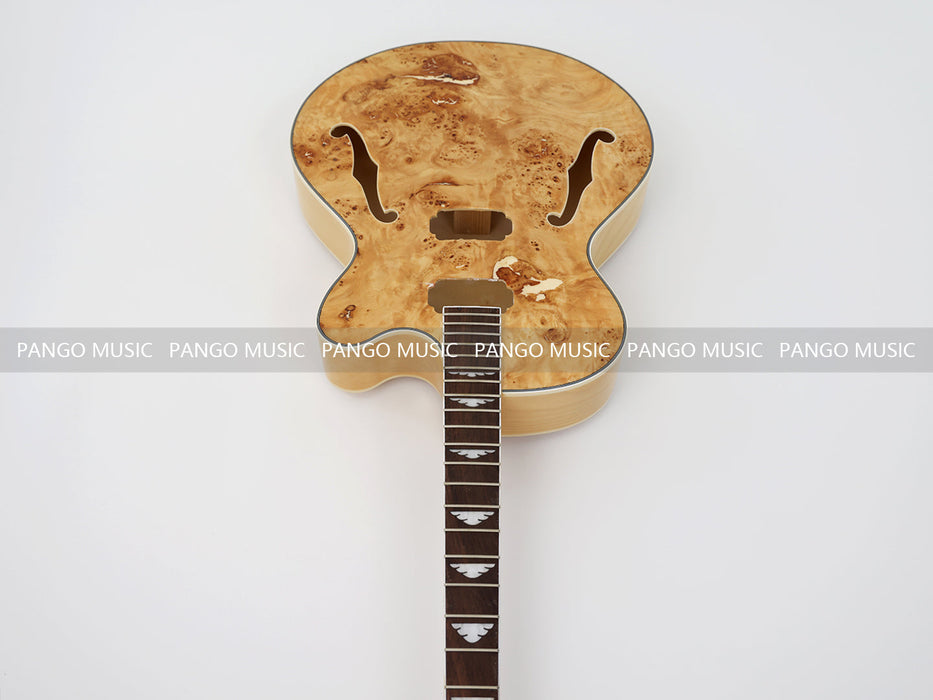 PANGO Hollow Body Electric Guitar with Burl Maple Top (ZQN-0180S)