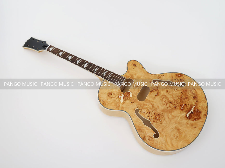 PANGO Hollow Body Electric Guitar with Burl Maple Top (ZQN-0180S)