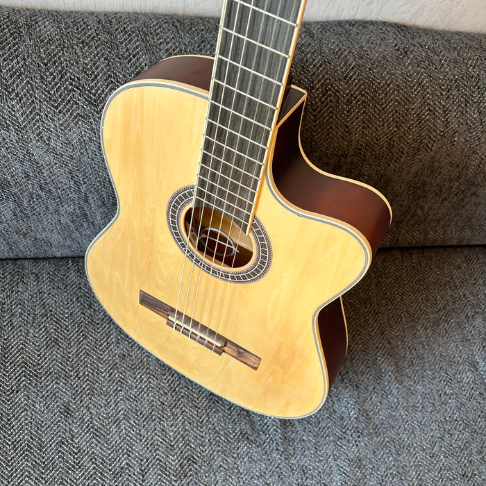 39 Inch Thin Body Classical Guitar with EQ (QCG2301)