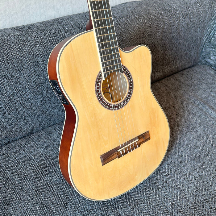 39 Inch Thin Body Classical Guitar with EQ (QCG2301)