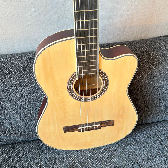 39 Inch Thin Body Classical Guitar with EQ (QCG2301)