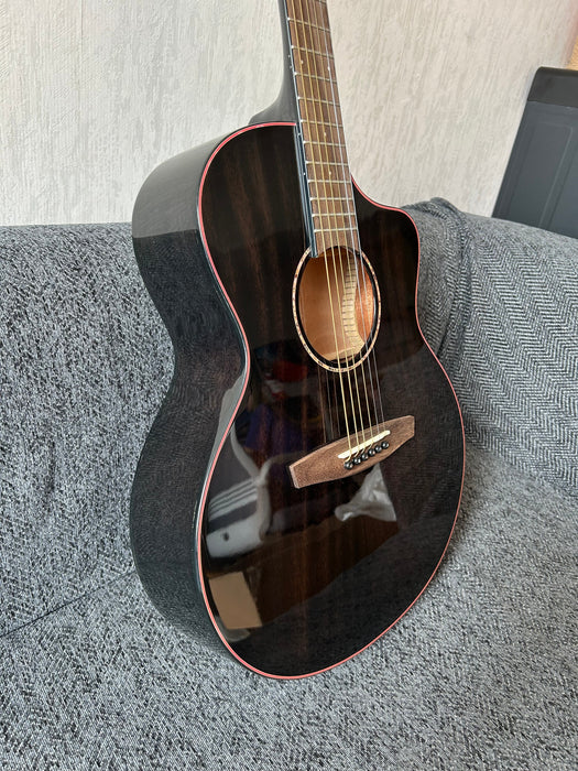 39 Inch Solid Mahogany Top Acoustic Guitar (M-F10S-39-TBK)