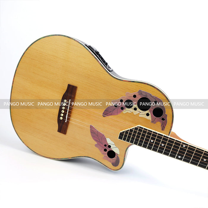 PANGO MUSIC 41 Inch Round Back Acoustic Guitar with EQ (PRB-007)