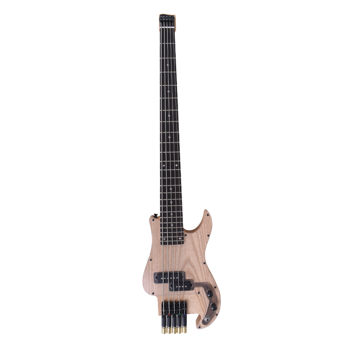 5 Strings Headless Ash Wood Body Electric Bass Guitar (PTH-086)