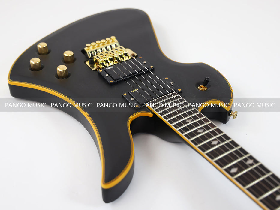 PANGO MUSIC All Black Electric Guitar with Active Electronics (GKS-110)